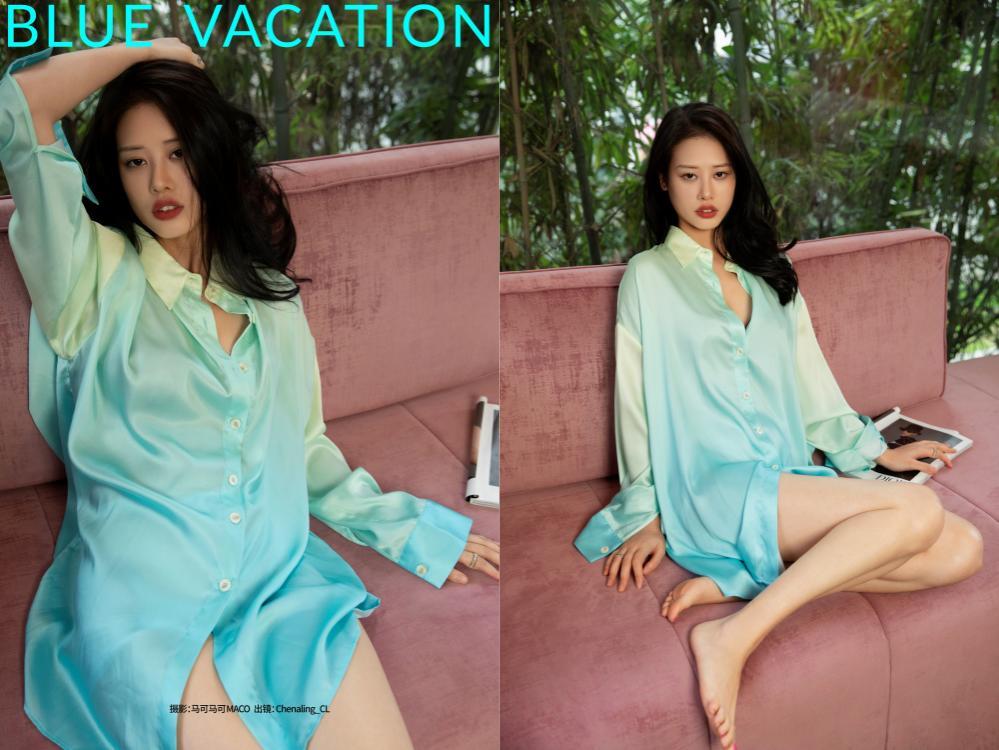 [YITUYU艺图语] 2023.10.27 BLUE VACATION Chenaling_CL[21+1P339M]